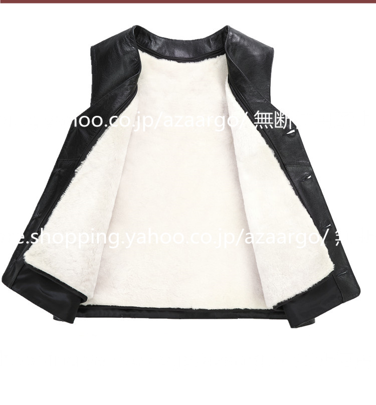 レザーベスト メンズ ラムレザー ベスト 。 羊革 カジュアル 大きいサイズ フォーマル チョッキ バイク用ベスト ジレベスト 高級レザー 通勤 