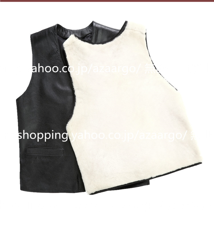 レザーベスト メンズ ラムレザー ベスト 。 羊革 カジュアル 大きいサイズ フォーマル チョッキ バイク用ベスト ジレベスト 高級レザー 通勤 