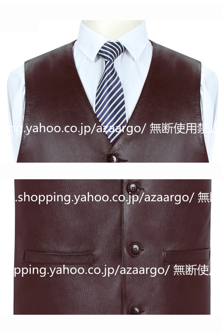 レザーベスト メンズ ラムレザー ベスト 。 羊革 カジュアル 大きいサイズ フォーマル チョッキ バイク用ベスト ジレベスト 高級レザー 通勤 