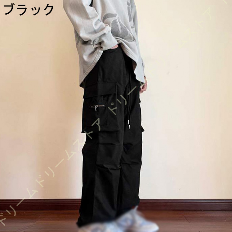 ワイド カーゴパンツ メンズ 大きいサイズ ワイドカーゴ ゆったり 春服 パンツ リラックスパンツ サルエルパンツ ストリート ワイドパンツ カジュアル 韓国 