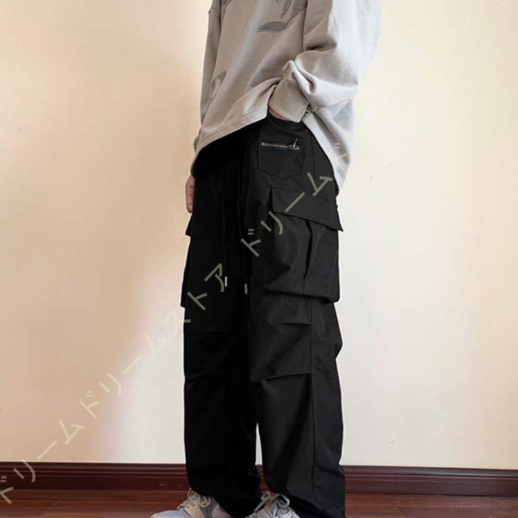 ワイド カーゴパンツ メンズ 大きいサイズ ワイドカーゴ ゆったり 春服 パンツ リラックスパンツ サルエルパンツ ストリート ワイドパンツ カジュアル 韓国 