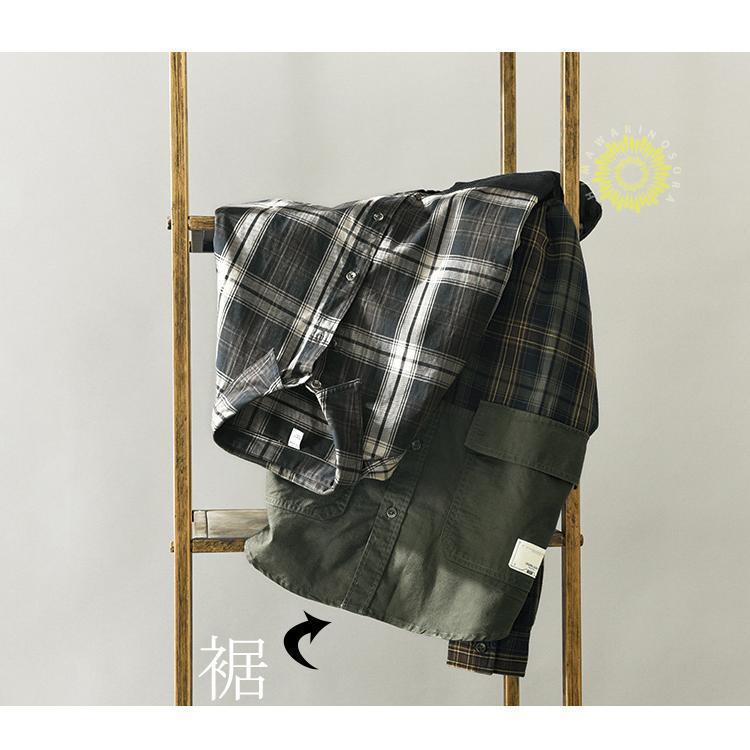 シャツ メンズ チェックシャツ カジュアルシャツ 切り替え 綿 冬 ファッション トップス 長袖 秋 