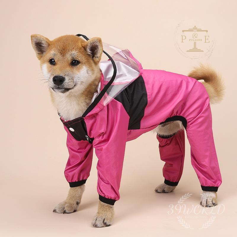 犬用 レインコート 犬 レインコート 透明フード 雨着 大型犬 ドッグウェア 犬レインコート 雨具 お出かけ 3色 中型犬 雨の日散歩 小型犬 