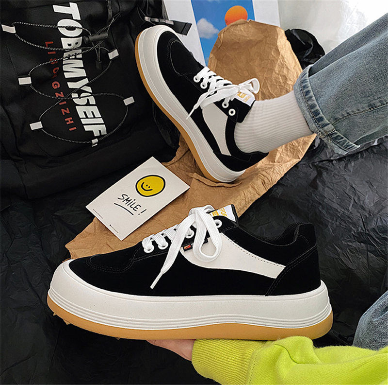 スニーカー メンズ 靴 厚底スニーカー 黒 ウォーキングスケシュー 男女兼用 カジュアル安い ドライビング通学靴 