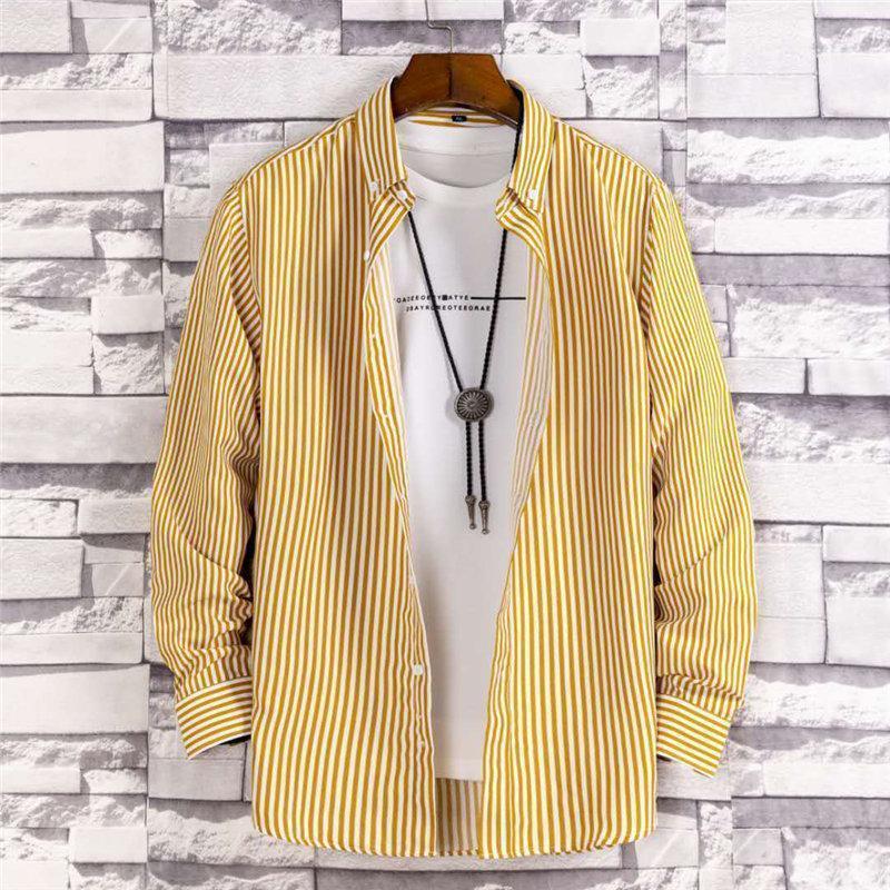 長袖シャツ メンズ ボタンダウン ボーダー柄 おしゃれ カカジュアルシャツ 大きいサイズ ワイシャツ アメカジ 白シャツ フォーマル 