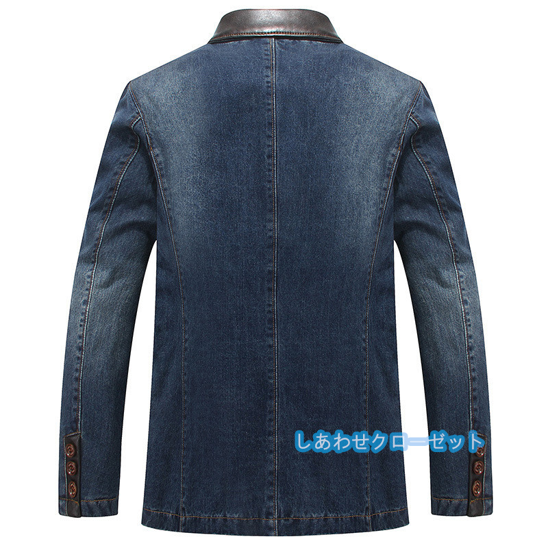 テーラードジャケット メンズ おしゃれ ブレザージャケット デニムジャケット カジュアルスーツ 通勤 ビジネススーツ 春秋冬 フォマールスーツアウター 