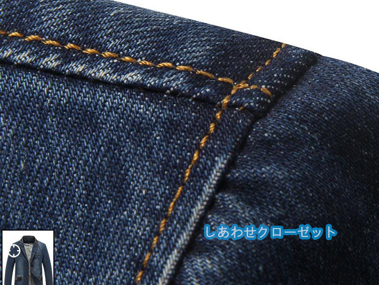 テーラードジャケット メンズ おしゃれ ブレザージャケット デニムジャケット カジュアルスーツ 通勤 ビジネススーツ 春秋冬 フォマールスーツアウター 