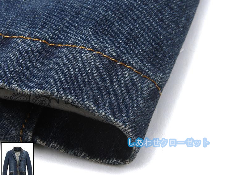 テーラードジャケット メンズ おしゃれ ブレザージャケット デニムジャケット カジュアルスーツ 通勤 ビジネススーツ 春秋冬 フォマールスーツアウター 