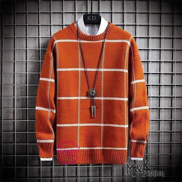 ニットセーター メンズ クールネック 切り替え セーター ボーダー柄 アウター カジュアル 秋服 通勤 新作 秋服 