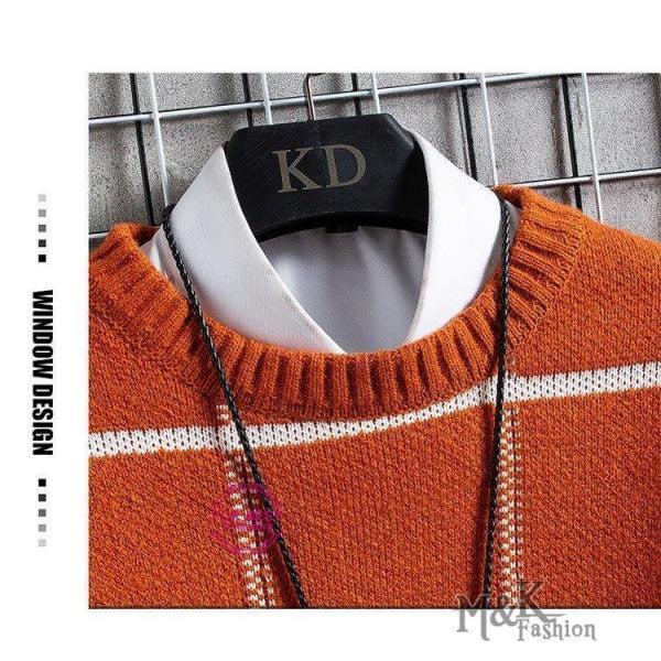 ニットセーター メンズ クールネック 切り替え セーター ボーダー柄 アウター カジュアル 秋服 通勤 新作 秋服 