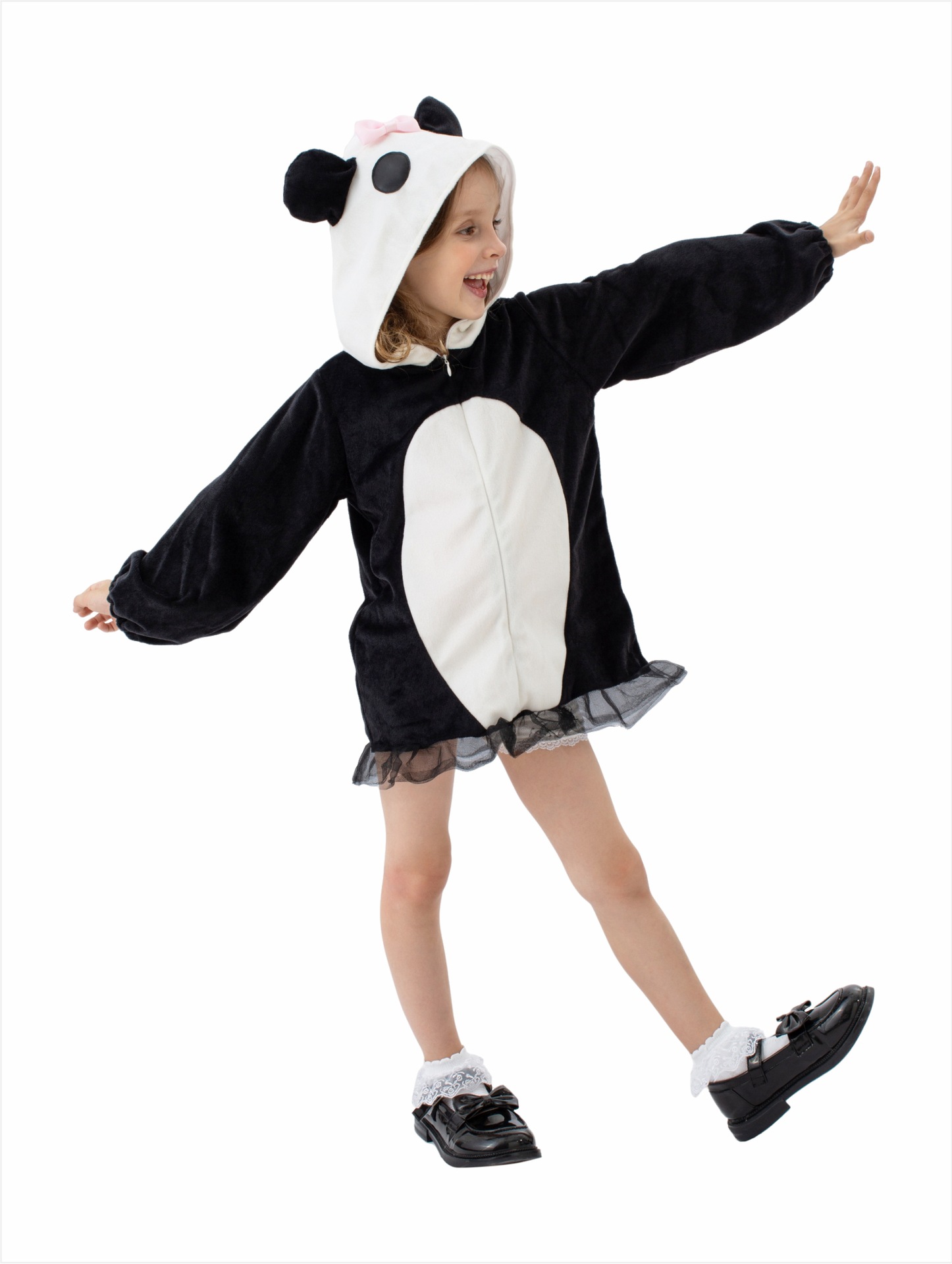 。 子供用 パンダ 動物 ぱんだ アニマル ジュニア 女の子 コスチューム 撮影用 長袖 子供 ハロウィン キッズ 衣装 男の子 仮装 余興 可愛い 子供服 