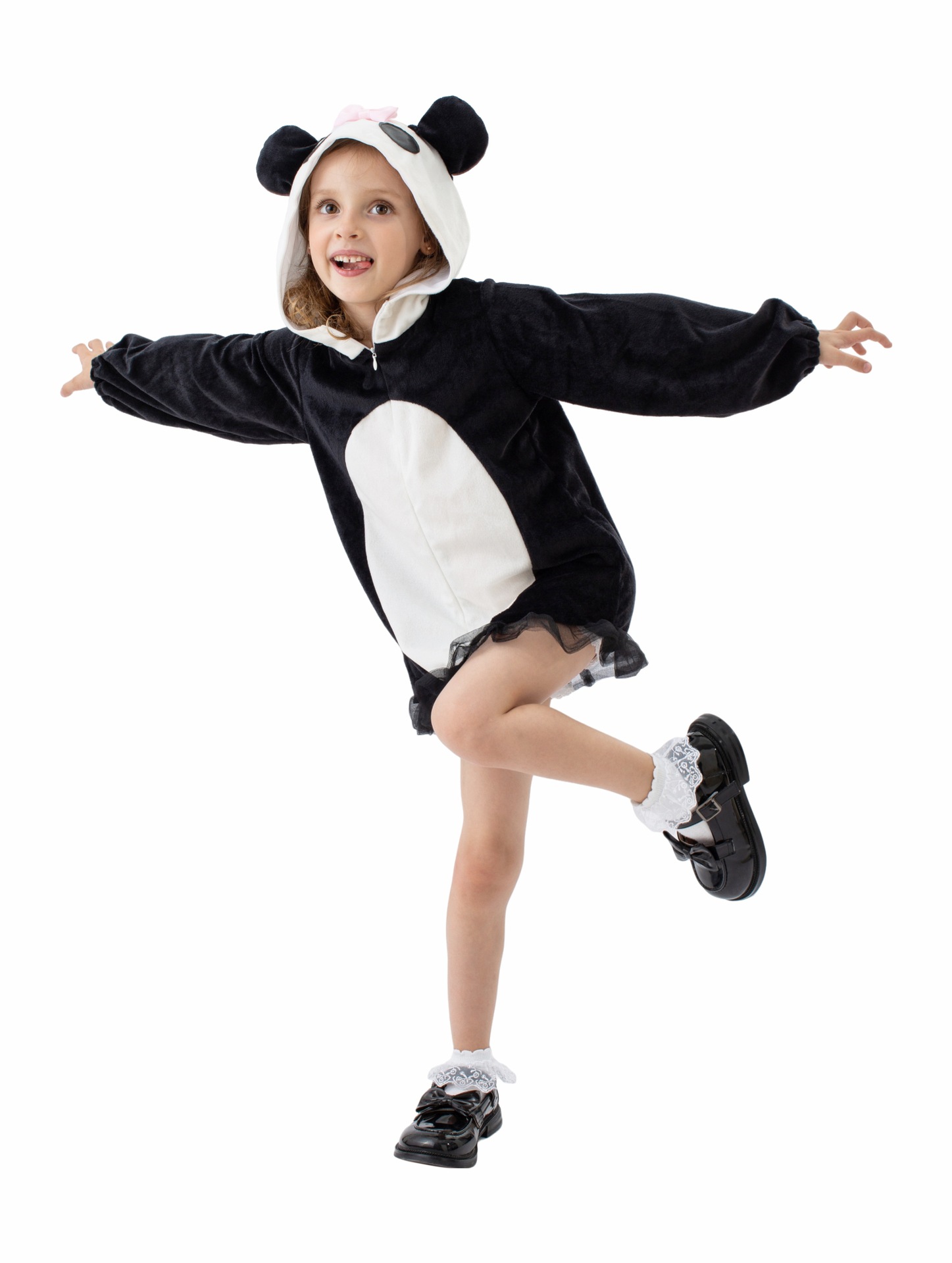 。 子供用 パンダ 動物 ぱんだ アニマル ジュニア 女の子 コスチューム 撮影用 長袖 子供 ハロウィン キッズ 衣装 男の子 仮装 余興 可愛い 子供服 