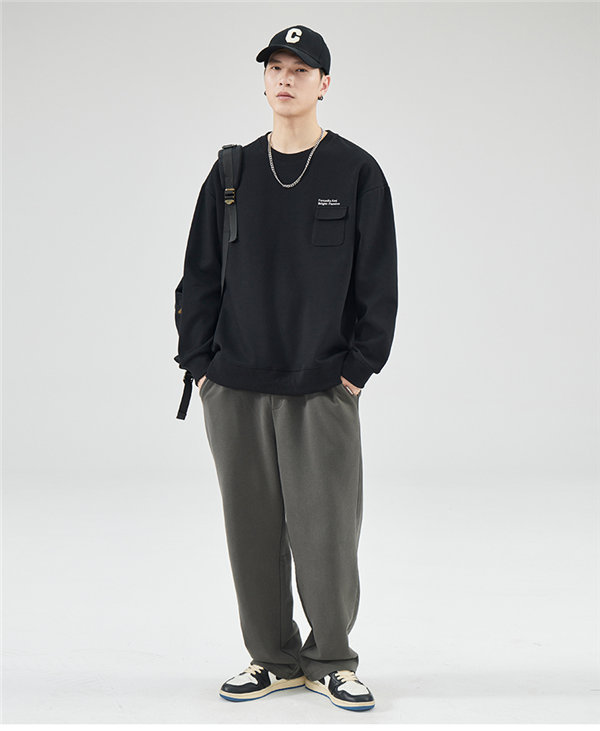 トレーナー メンズ プルオーバー 長袖 長袖トレーナー ストリート かっこいい トレーナー 春秋 ポケット付き プリント ロゴ 送料無料 英語文字 オシャレ 