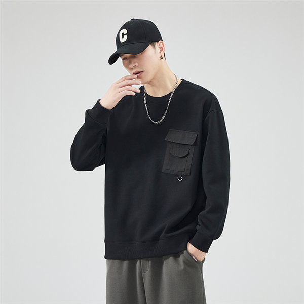 トレーナー メンズ 長袖 プルオーバー スウェットポケット付き 秋服トレーナー 春秋 クルーネック 大きいサイズ 韓国ファッション 秋服 送料無料 
