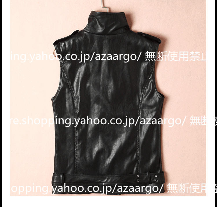 レザーベスト メンズ ベスト PU 高級レザー ジレベスト 大きいサイズ バイク用ベスト チョッキ カジュアル フォーマル 通勤 