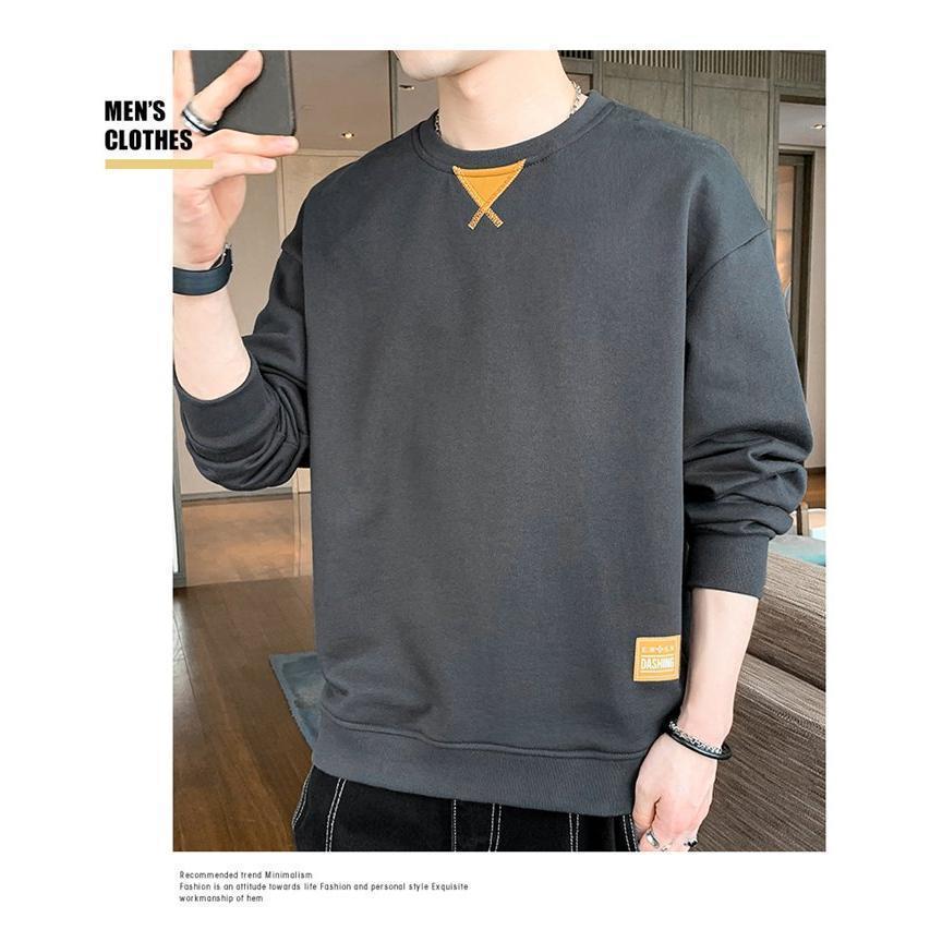 トレーナー メンズ スウェットシャツ 春服 秋服 長袖 カジュアル シンプル クルーネック トップス プルオーバー お洒落 ゆったり 