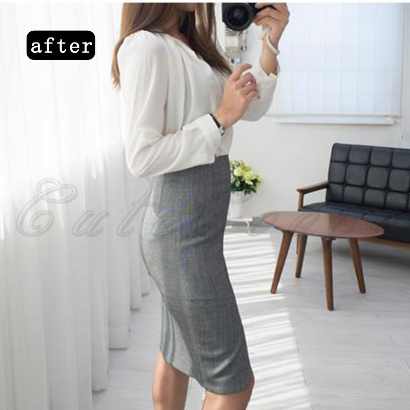 タイトスカート レディース 52CM 膝丈 エレ着痩せ見え 肌触りが良い シンプル ビジネス Hライン 制服 働きやすい オフィス 送料無料 脚長効果抜群 