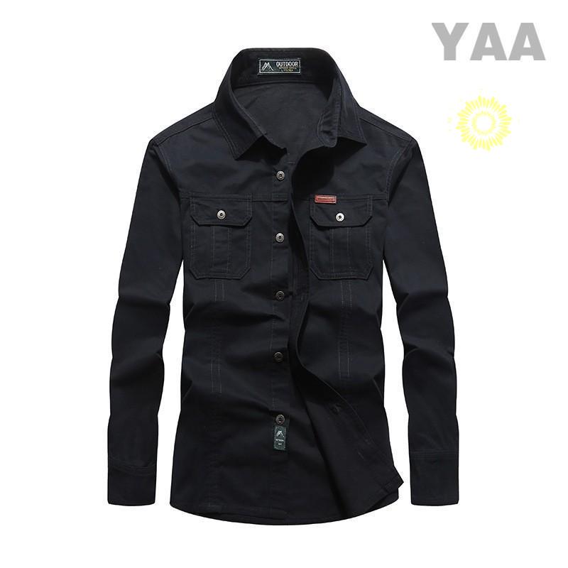 メンズ 長袖 ミリタリーシャツ ワークシャツ ミリタカジュアルシャツ アウトドア 登山ウェア 夏 