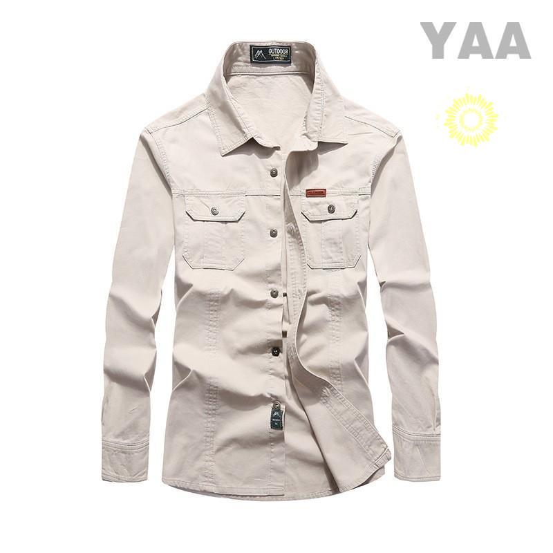 メンズ 長袖 ミリタリーシャツ ワークシャツ ミリタカジュアルシャツ アウトドア 登山ウェア 夏 