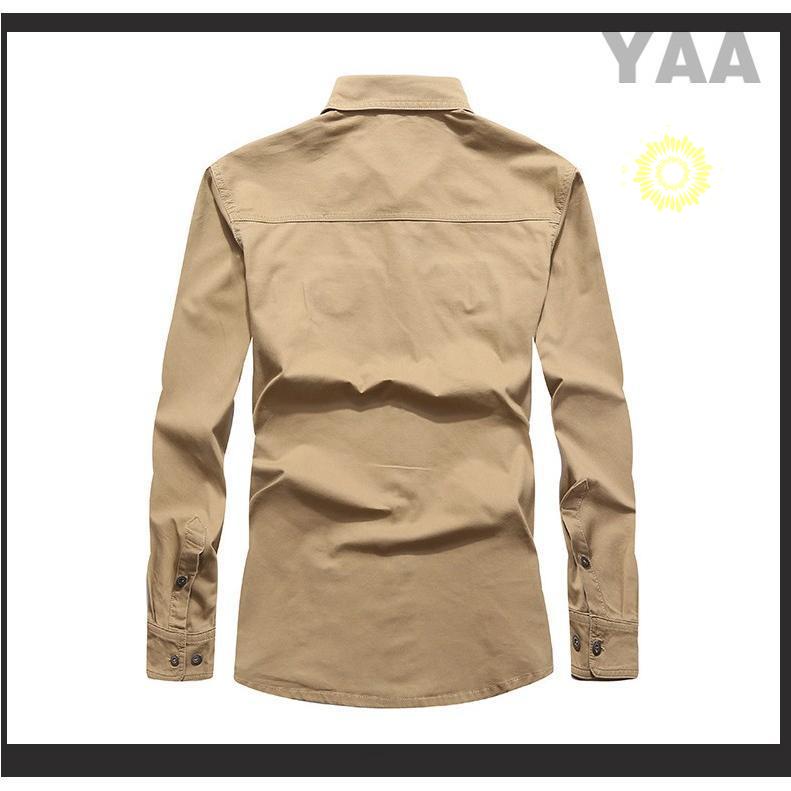 メンズ 長袖 ミリタリーシャツ ワークシャツ ミリタカジュアルシャツ アウトドア 登山ウェア 夏 