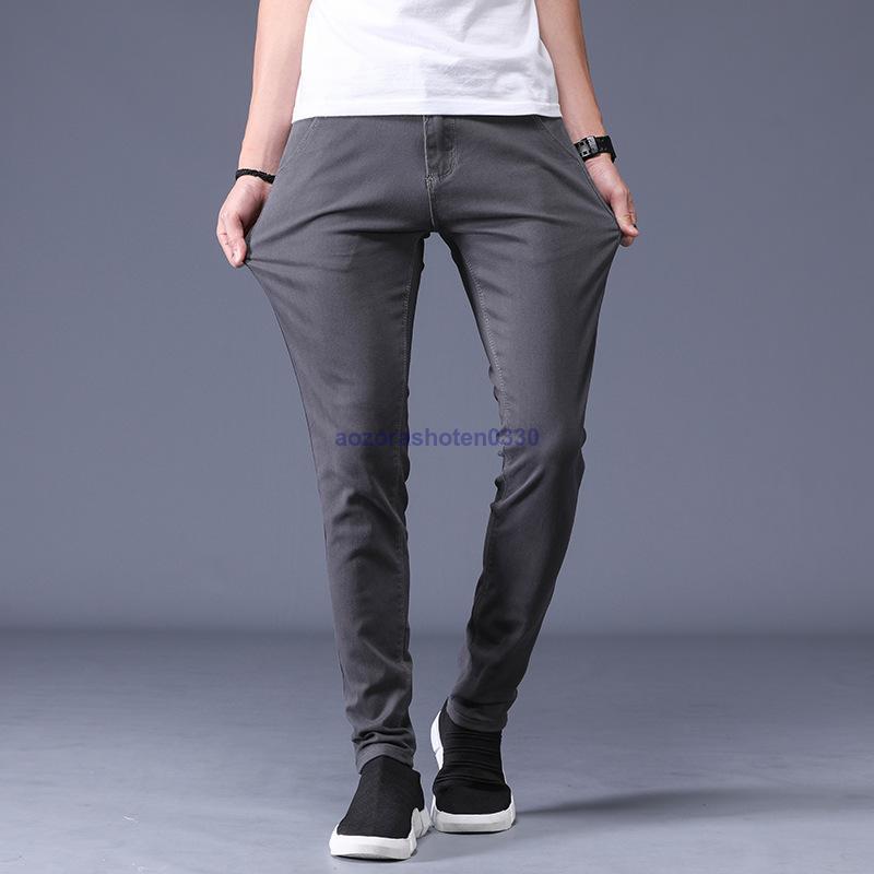 チノパン メンズ ストレッチ スリム パンツ 伸縮 白 ベージュ スキニー 黒 XL M L 