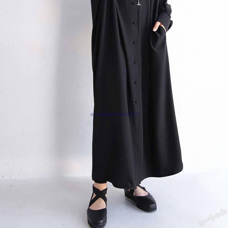 ワンピース マキシワンピース おしゃれ レディース シャツワンピース ロング丈 40代 30代 通勤 大きいサイズ きれいめ オフィス 2色 