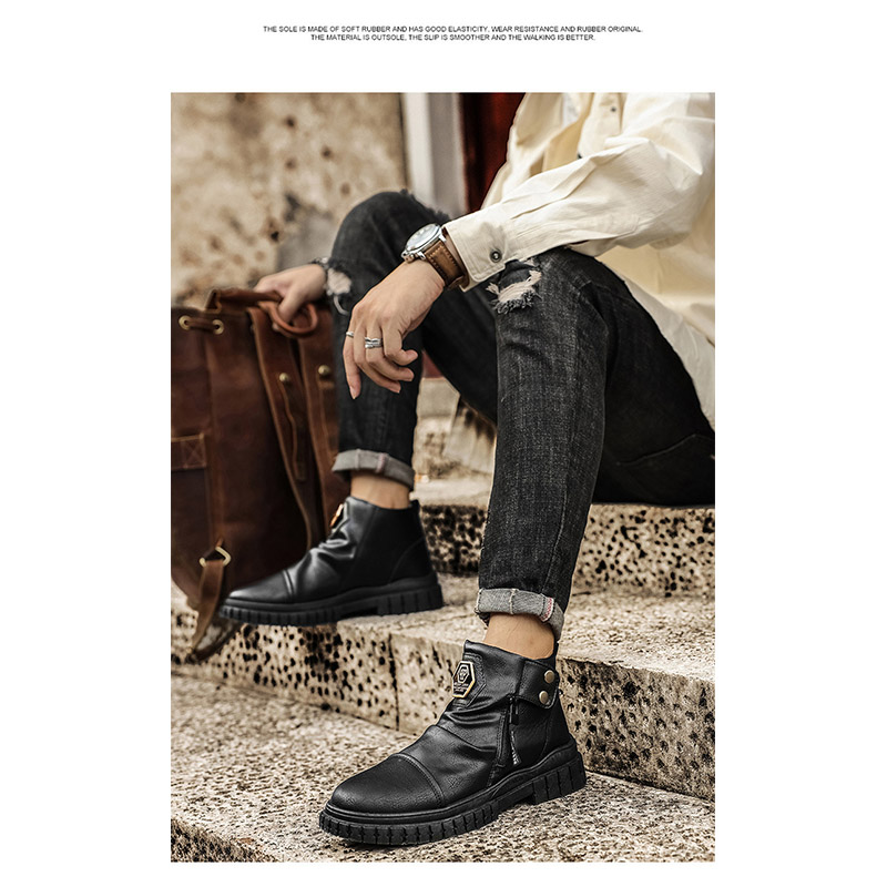 ブーツ メンズ ワークブーツ 防滑 おしゃれ 防水 厚底 エンジニアブーツ カジュアル バイク アウトドア レザー 大きい ミリタリーブーツ マウンテンブーツ 