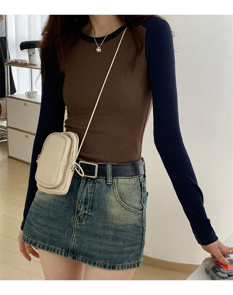 Tシャツ レディース 長袖 カットソー Tシャツ トップス 細身 無地 きれいめ 冬 秋 通勤 日常 普段着 女性用 肌触りの良い オシャレ リブ 