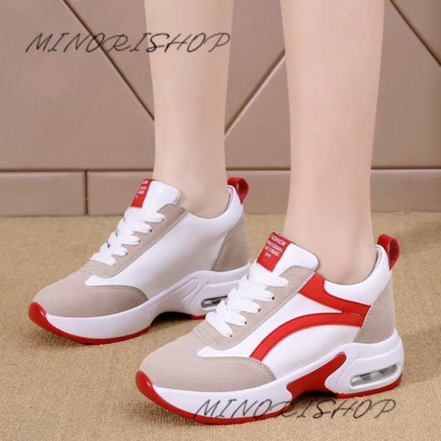 レディース インヒールスニーカー 厚底スニーカー シークレット美脚 レディーススニーカー 厚底 厚底厚底靴 ヒールア 