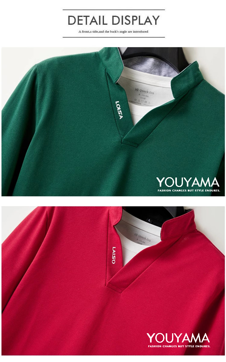 ポロシャツ カジュアルシャツ シャツ 長袖シャツ メンズシャツ 紳士用 スリム 新作 トップス カジュアル メンズ 送料無料 