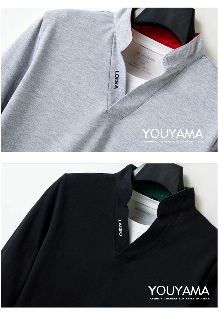 ポロシャツ カジュアルシャツ シャツ 長袖シャツ メンズシャツ 紳士用 スリム 新作 トップス カジュアル メンズ 送料無料 