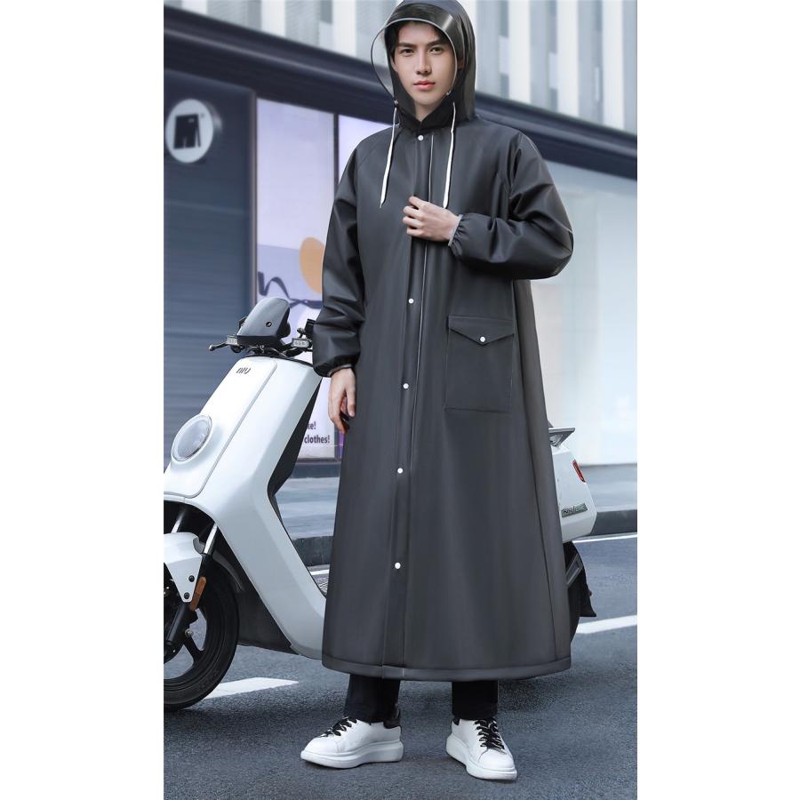 レインコート レディース メンズ レインウェア 自転車 ロング丈 リュック対応 通学 梅雨対策 レインウエア 雨具 通勤 雨合羽 濡れ防止 男女兼用 