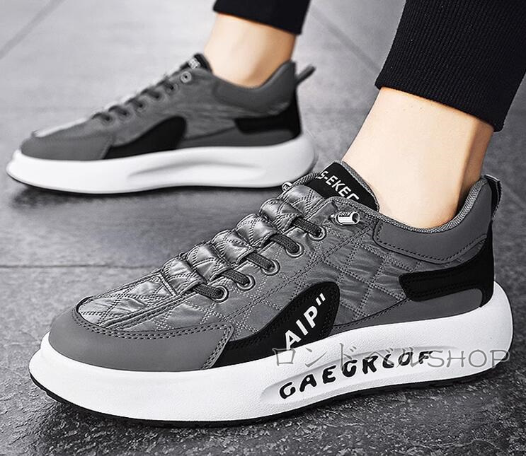 シークレットメンズ スニーカー ローカット レースアップ カジュアル6 8CM 身長UP スポーツ 通学 通勤 インヒールスニーカー 歩きやすい 