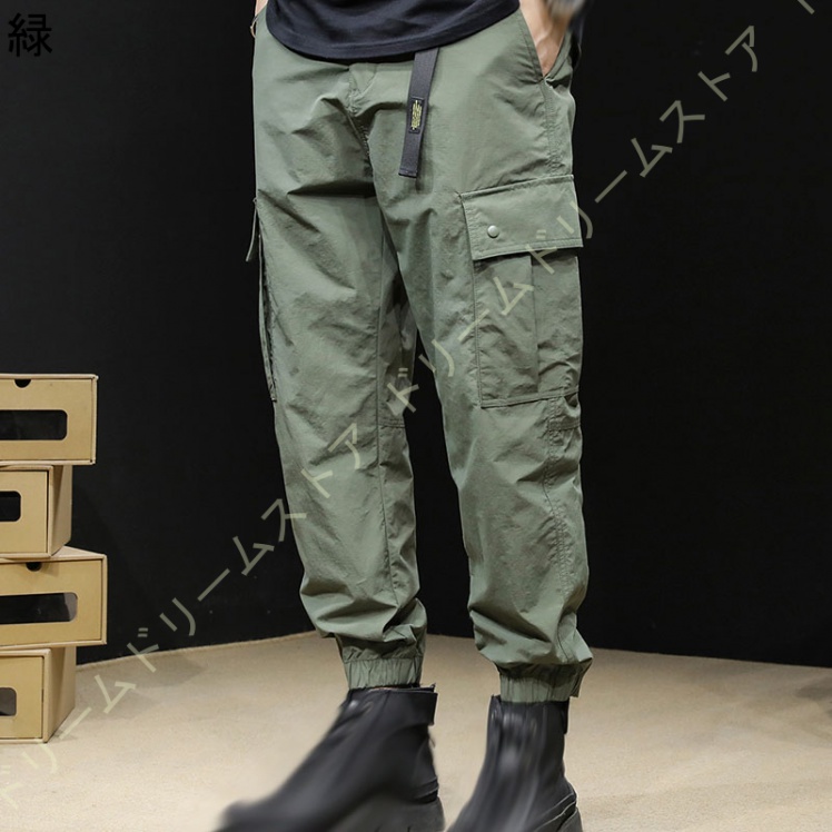 カーゴパンツ メンズ スキニー パンツ ミリタジョガーパンツ ワークパンツ 定番 日常着 ロングパンツ 春夏秋冬 作業ボポケット 綿細身 無地 