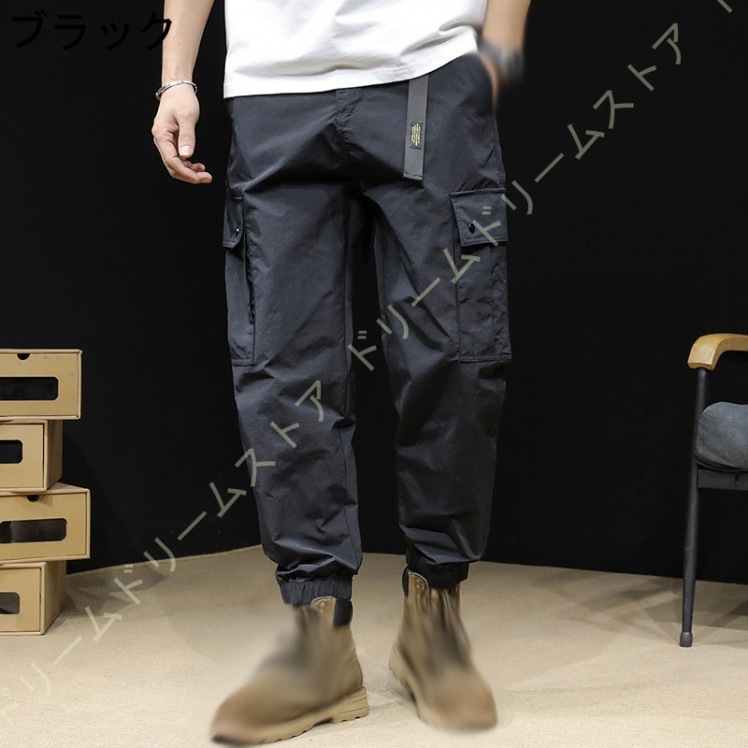 カーゴパンツ メンズ スキニー パンツ ミリタジョガーパンツ ワークパンツ 定番 日常着 ロングパンツ 春夏秋冬 作業ボポケット 綿細身 無地 