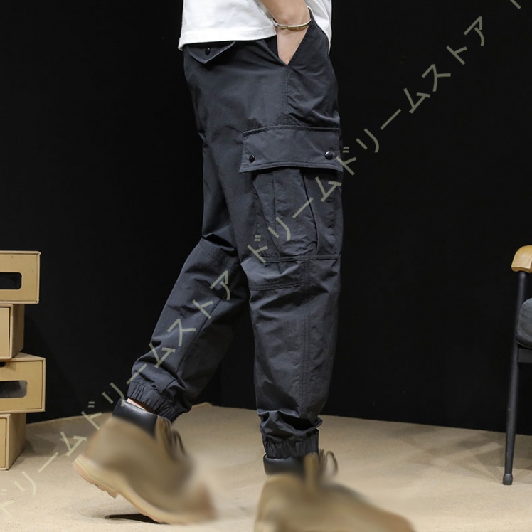 カーゴパンツ メンズ スキニー パンツ ミリタジョガーパンツ ワークパンツ 定番 日常着 ロングパンツ 春夏秋冬 作業ボポケット 綿細身 無地 
