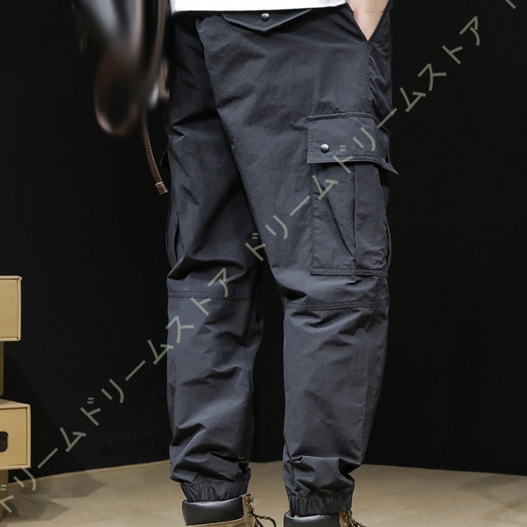 カーゴパンツ メンズ スキニー パンツ ミリタジョガーパンツ ワークパンツ 定番 日常着 ロングパンツ 春夏秋冬 作業ボポケット 綿細身 無地 