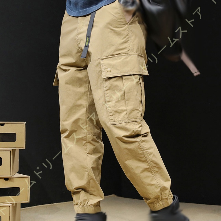 カーゴパンツ メンズ スキニー パンツ ミリタジョガーパンツ ワークパンツ 定番 日常着 ロングパンツ 春夏秋冬 作業ボポケット 綿細身 無地 
