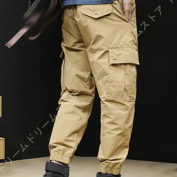 カーゴパンツ メンズ スキニー パンツ ミリタジョガーパンツ ワークパンツ 定番 日常着 ロングパンツ 春夏秋冬 作業ボポケット 綿細身 無地 