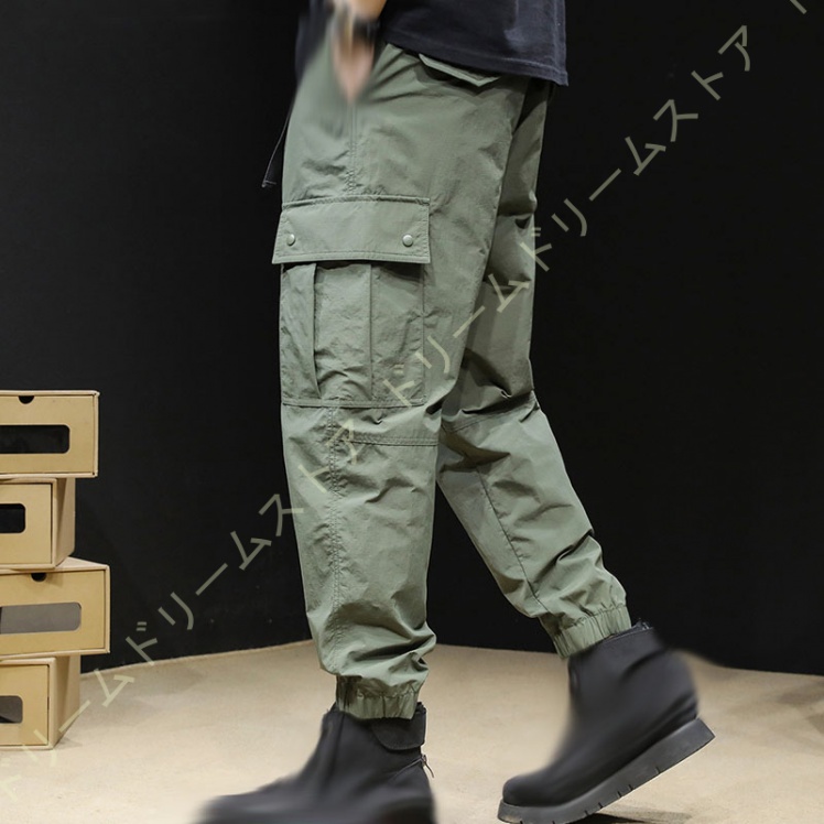 カーゴパンツ メンズ スキニー パンツ ミリタジョガーパンツ ワークパンツ 定番 日常着 ロングパンツ 春夏秋冬 作業ボポケット 綿細身 無地 