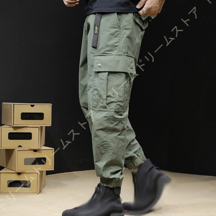 カーゴパンツ メンズ スキニー パンツ ミリタジョガーパンツ ワークパンツ 定番 日常着 ロングパンツ 春夏秋冬 作業ボポケット 綿細身 無地 