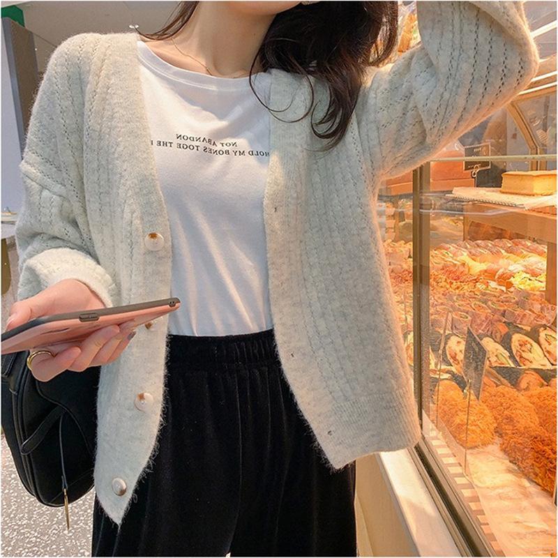 超。 カーディガン レディース ニット セーター Vネック 羽織 ゆったり 長袖 上品 おしゃれ カジュアル 洗える 秋 春 伸縮性 超目玉 ゆる 