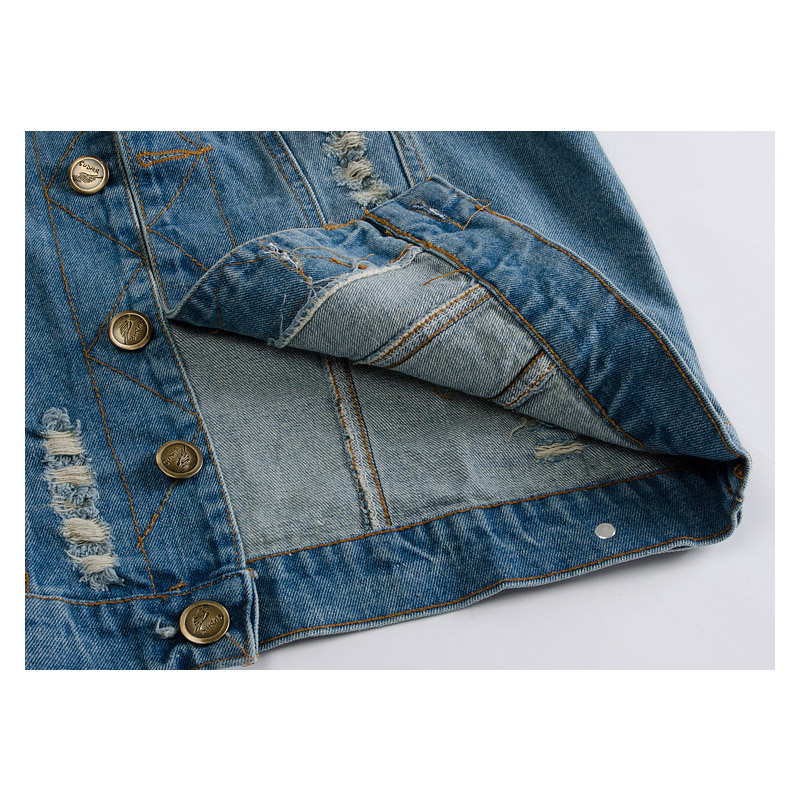 ベスト メンズ デニム Gジャン デニムベスト ジレ 着痩せ かっこいい トップス ノースリーブ 前開き チョッキ カジュアル 作業着 ダメージ加工 コーデ ジレー 