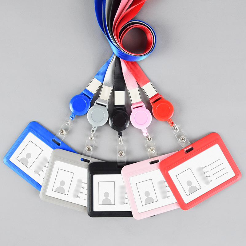 IDケース IDカードホルダー 名札ケース ネームホルダー 横型 縦型 伸びる メンズ ストラップ レディース 社員証 おしゃれ 