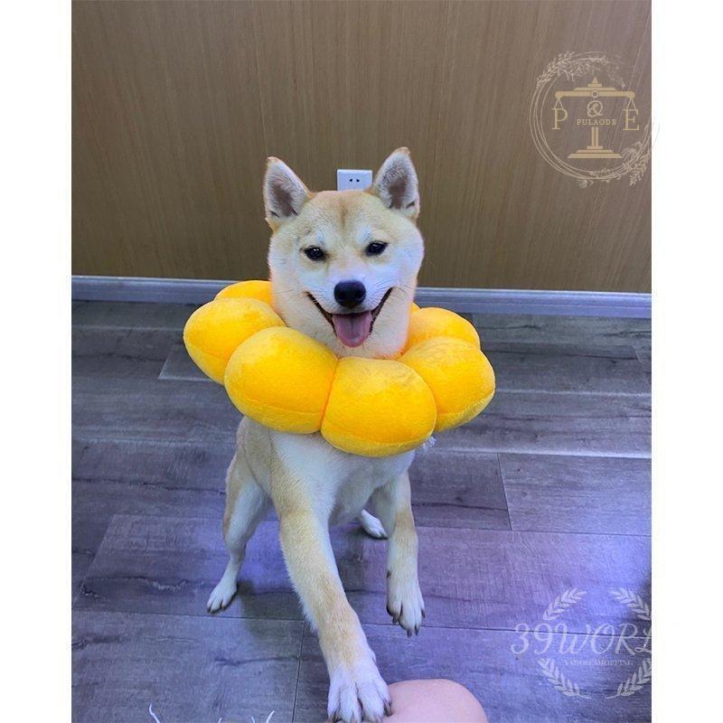 エリザベスソフトタイプ 猫用 猫用品 猫グッズ 犬用 犬用品 犬グッズ エリザベス かわいい 花 ペット用品 クッション ドーナツ 布製 