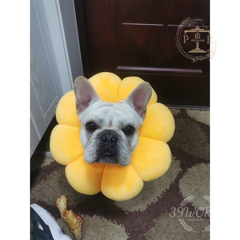 エリザベスソフトタイプ 猫用 猫用品 猫グッズ 犬用 犬用品 犬グッズ エリザベス かわいい 花 ペット用品 クッション ドーナツ 布製 
