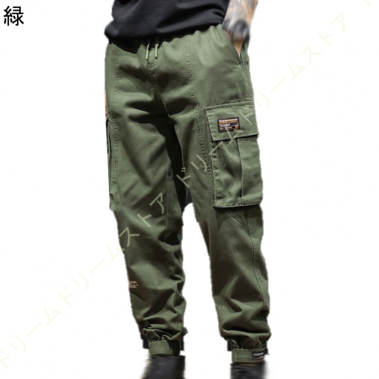 カーゴパンツ メンズ カジュアルパンツ 春夏用 大きいサイズ ポケット ストレッチ 作業服 ワークパンツ ズボン ミリタリーパンツ ゆったり スリム 