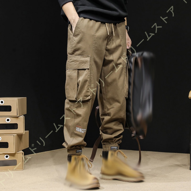 カーゴパンツ メンズ カジュアルパンツ 春夏用 大きいサイズ ポケット ストレッチ 作業服 ワークパンツ ズボン ミリタリーパンツ ゆったり スリム 