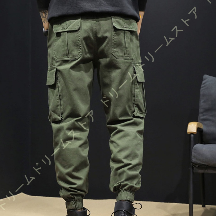 カーゴパンツ メンズ カジュアルパンツ 春夏用 大きいサイズ ポケット ストレッチ 作業服 ワークパンツ ズボン ミリタリーパンツ ゆったり スリム 