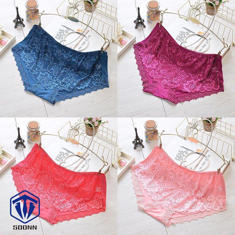 ショーツ パンツ パンティ レディース スタンダード 下着 か 単品 単色 深履き 花柄レース 総レース おしゃれ ワンランジェリーインナー 